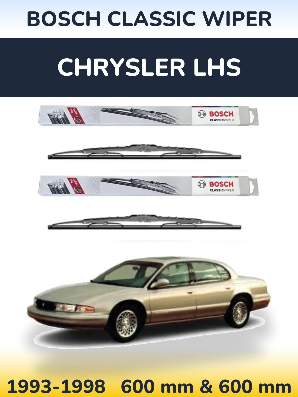 Torkarblad BOSCH Classic Wiper för Chrysler LHS