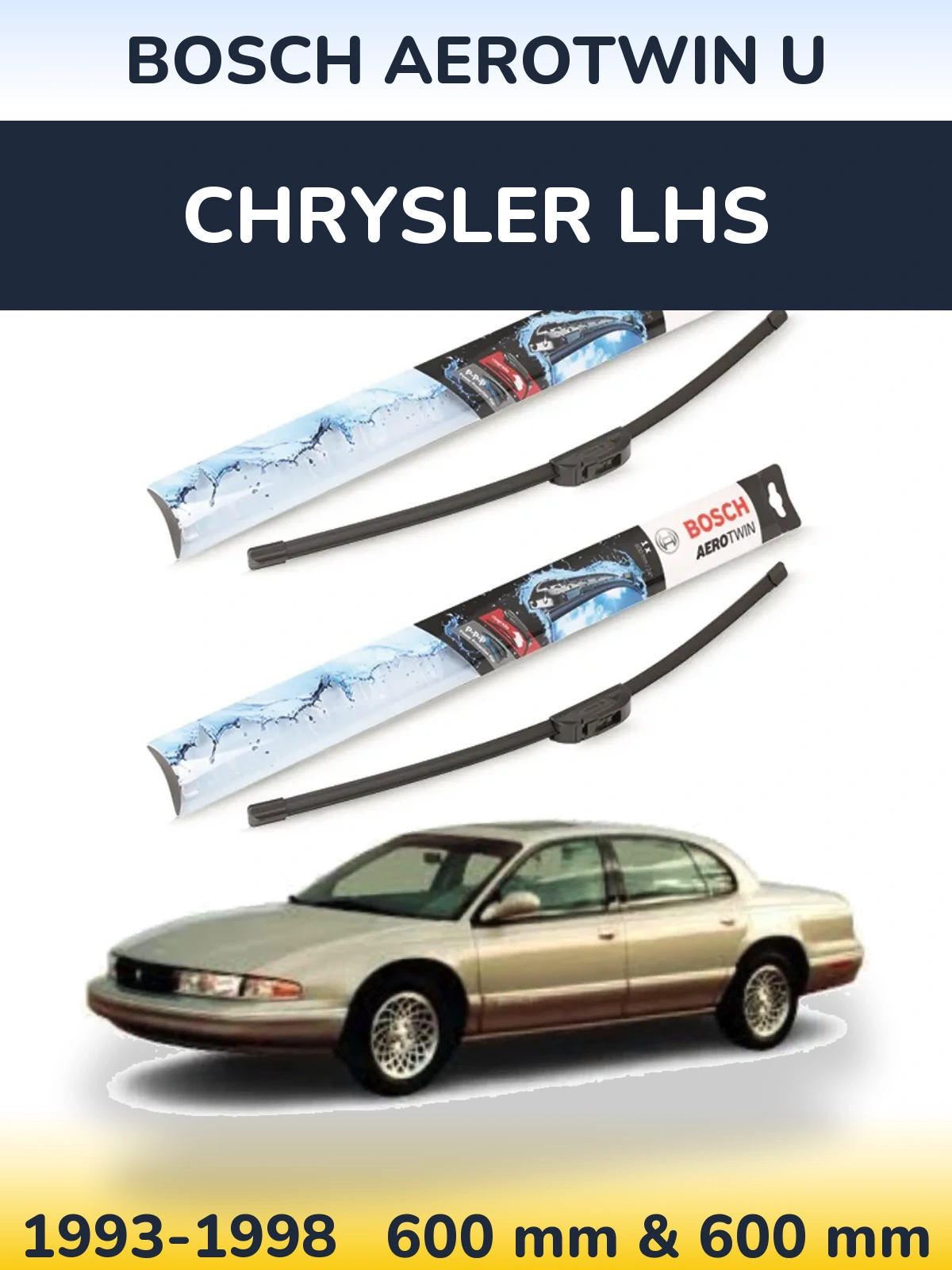 Torkarblad BOSCH AeroTwin U för Chrysler LHS