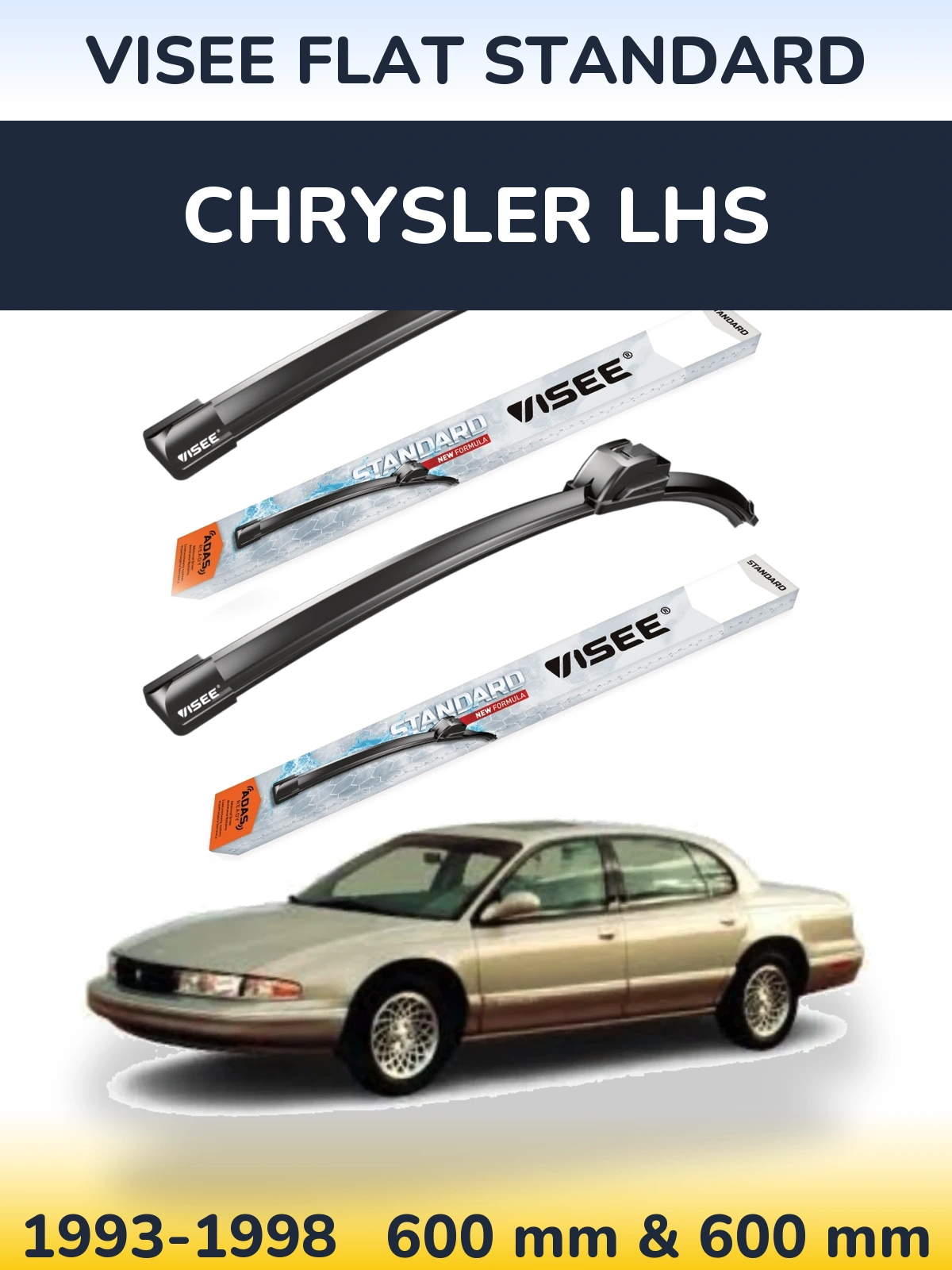 Torkarblad VISEE FLAT STANDARD för Chrysler LHS