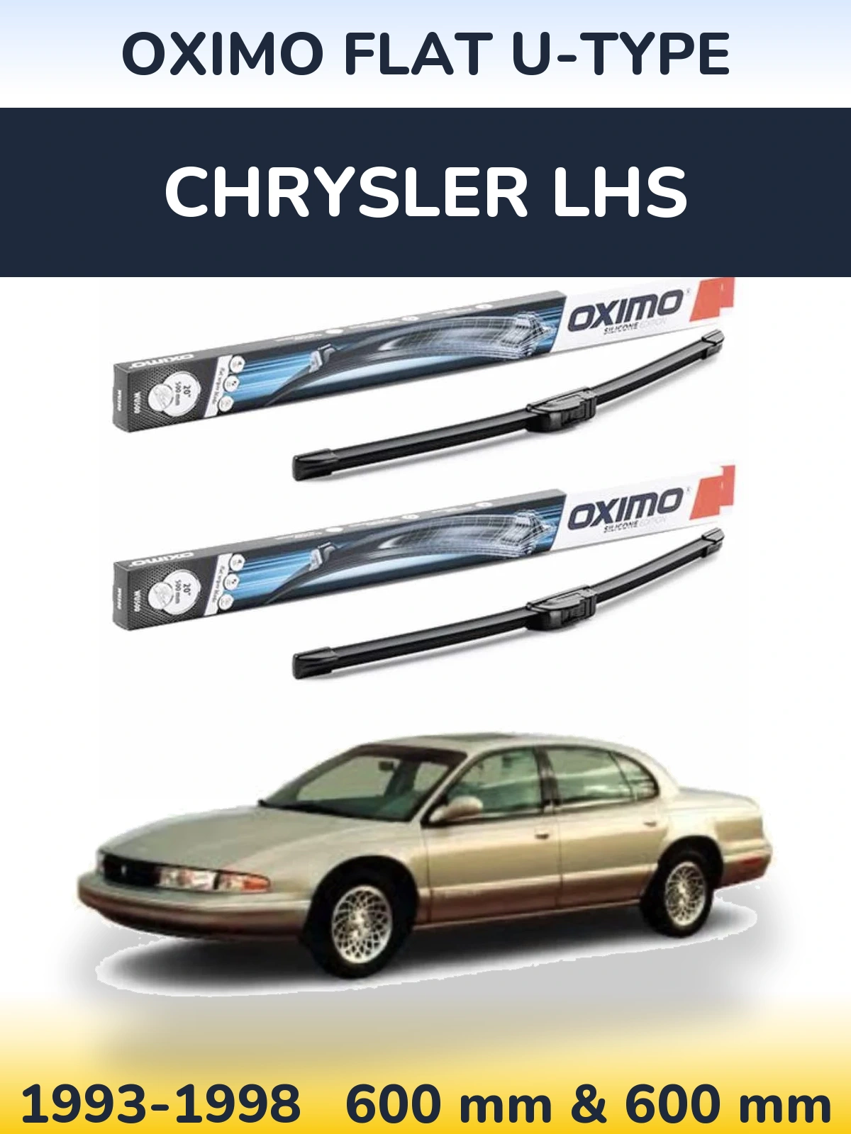 Torkarblad Oximo Flat U-type för Chrysler LHS
