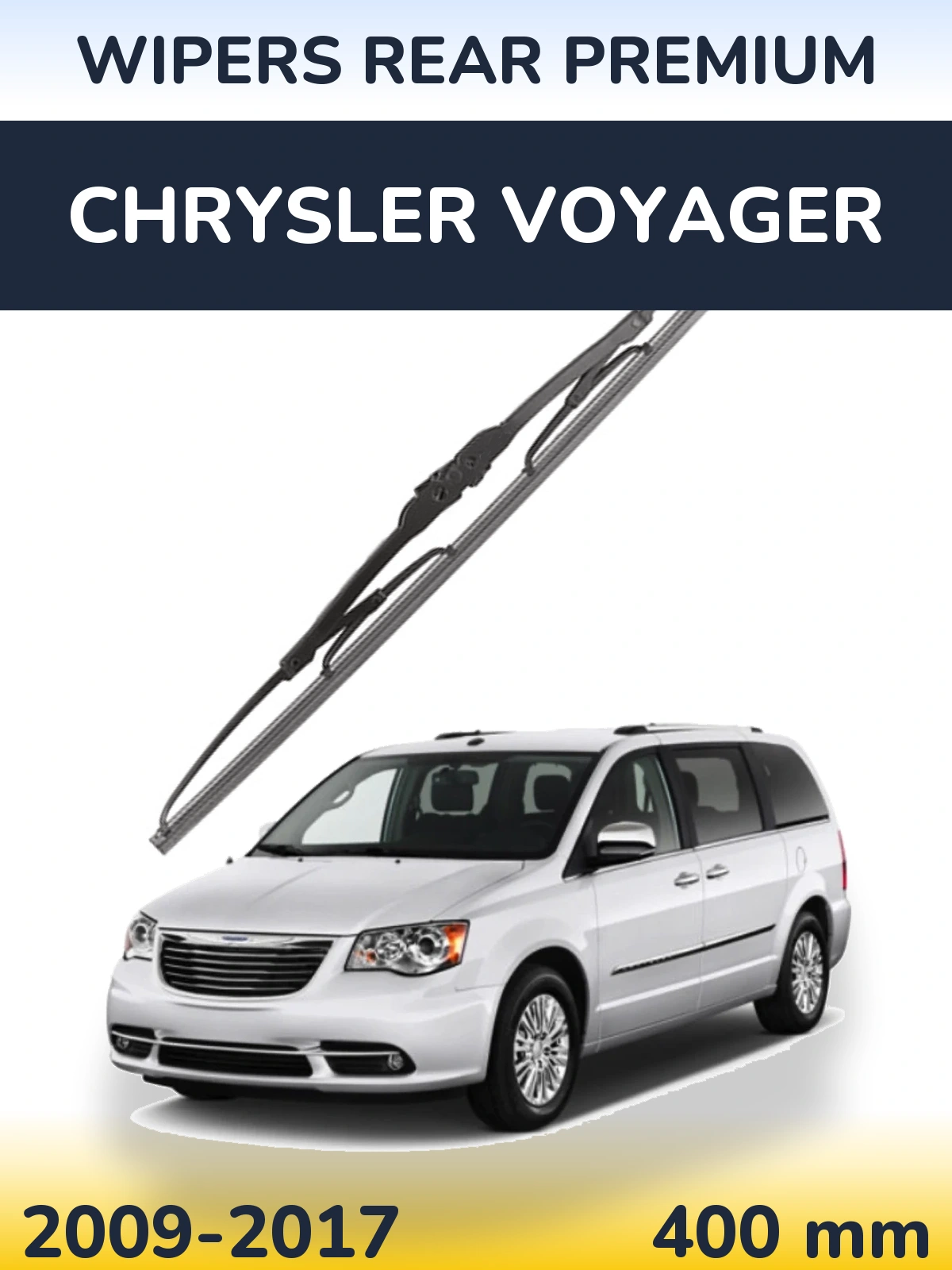 Задня щітка WIPERS REAR PREMIUM 400 мм для Chrysler Voyager 2009-2017