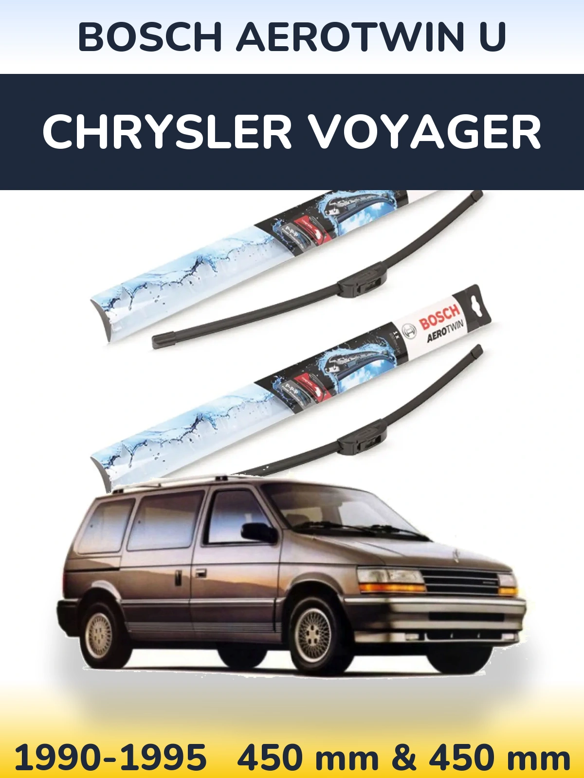 Torkarblad BOSCH AeroTwin U för Chrysler Voyager