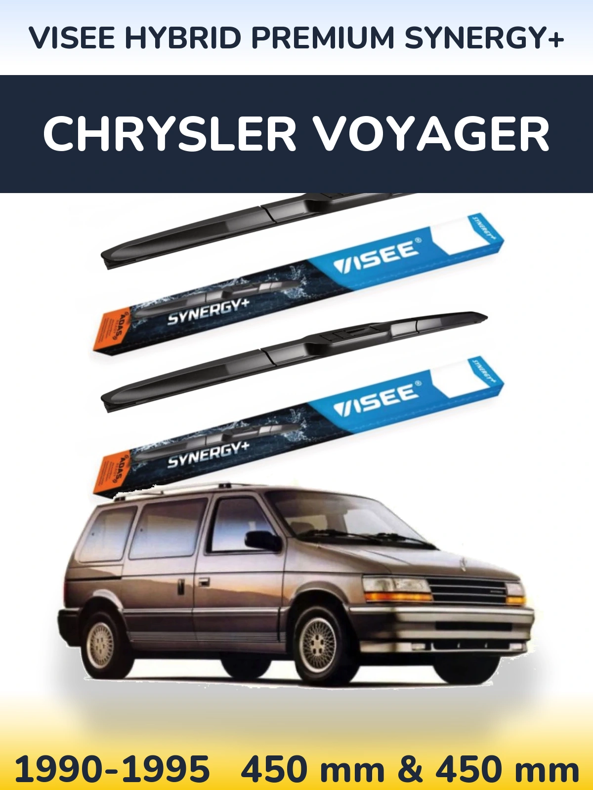 Torkarblad VISEE HYBRID PREMIUM SYNERGY+ för Chrysler Voyager