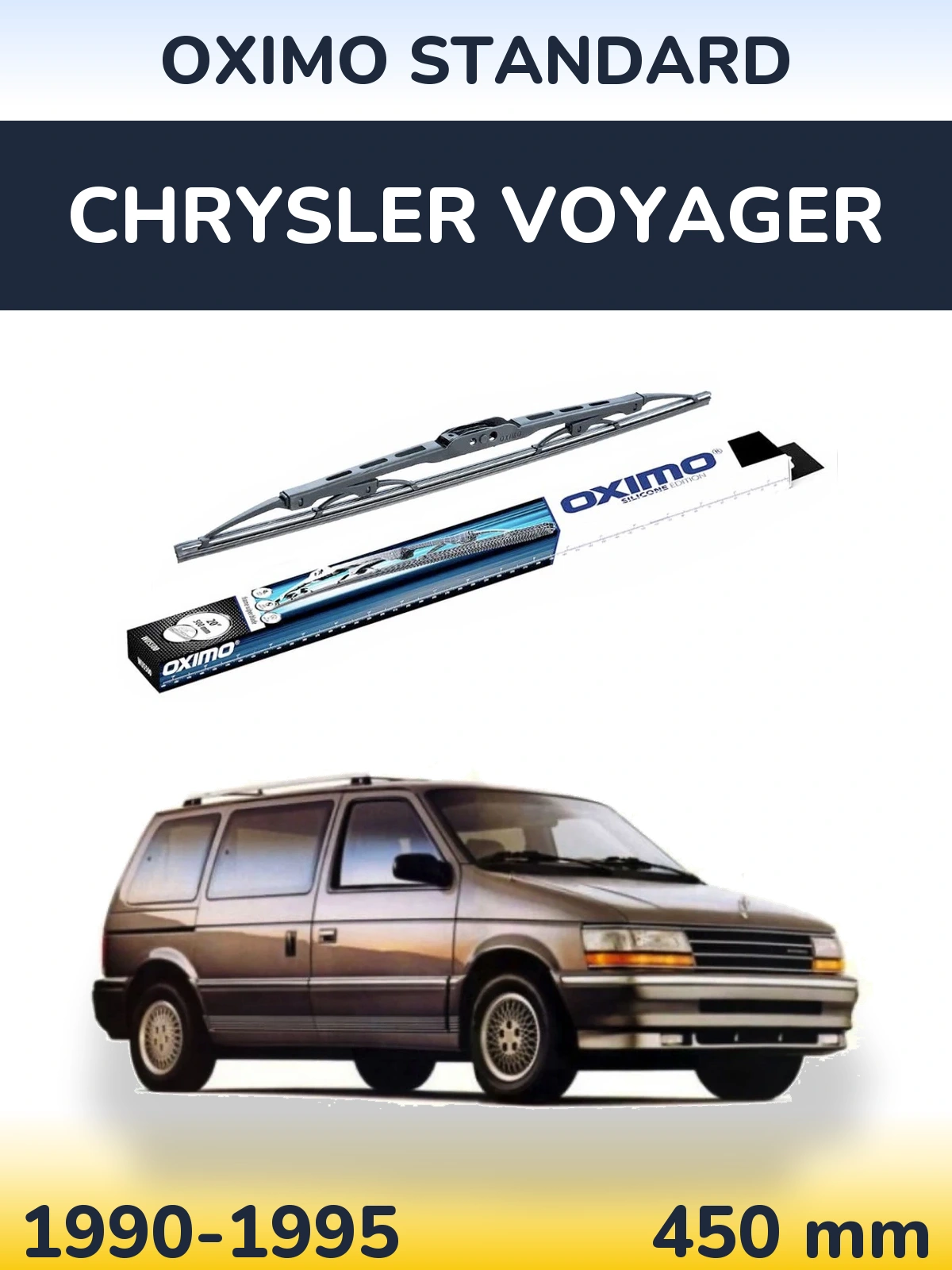Torkarblad Oximo Standard för Chrysler Voyager