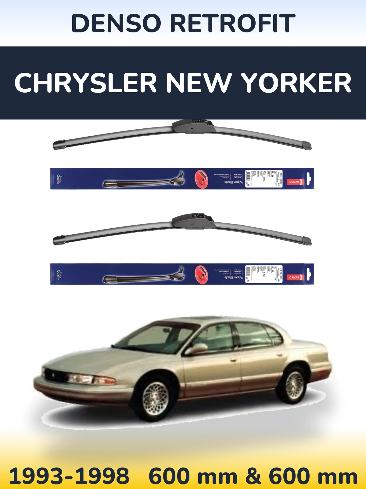 Torkarblad Denso Retrofit för Chrysler New Yorker