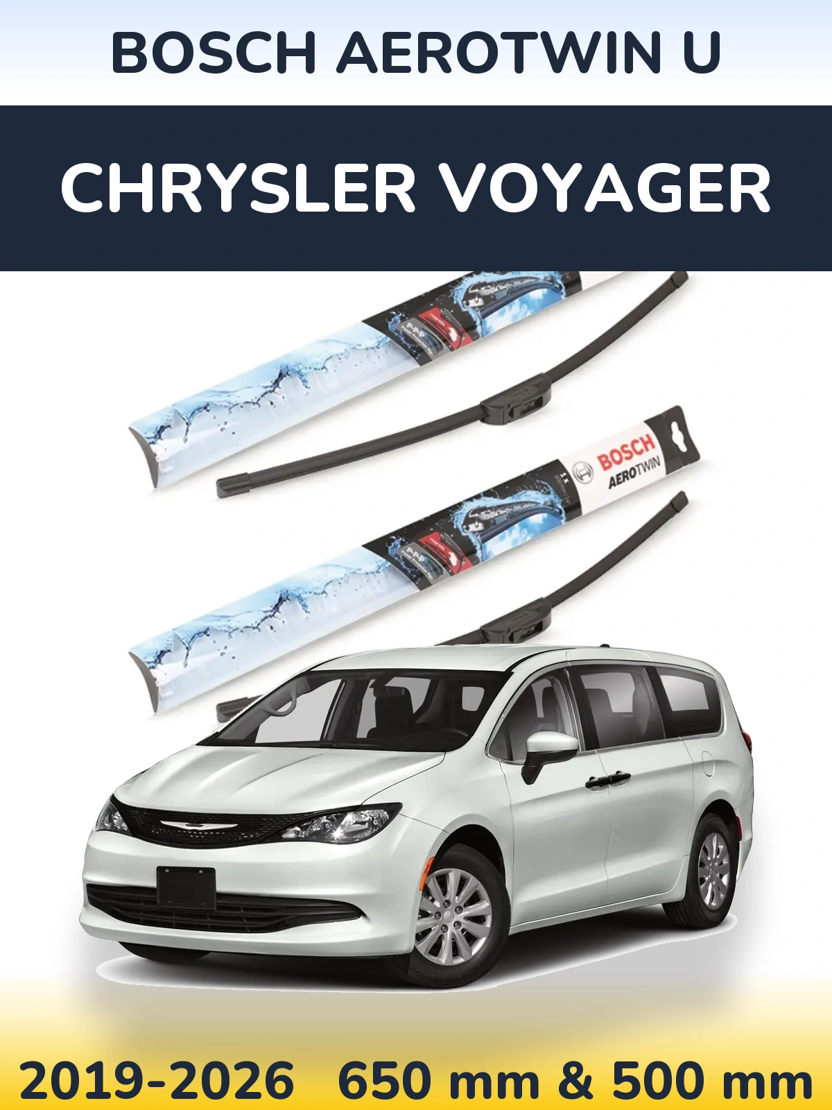 Torkarblad BOSCH AeroTwin U för Chrysler Voyager