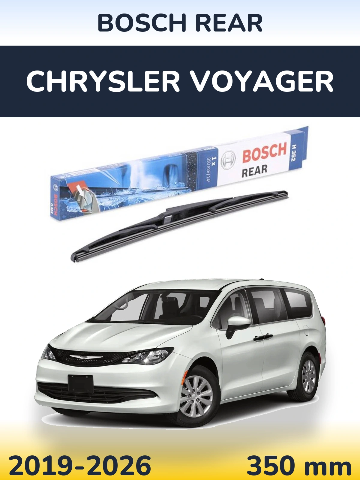Torkarblad BOSCH Rear för Chrysler Voyager