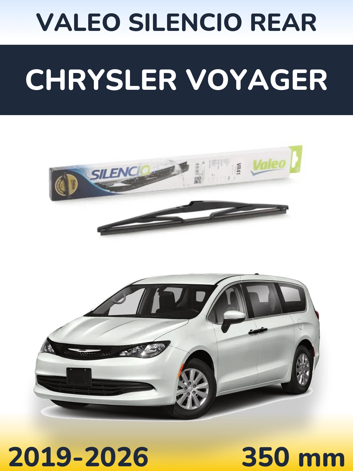 Torkarblad Valeo Silencio Rear för Chrysler Voyager