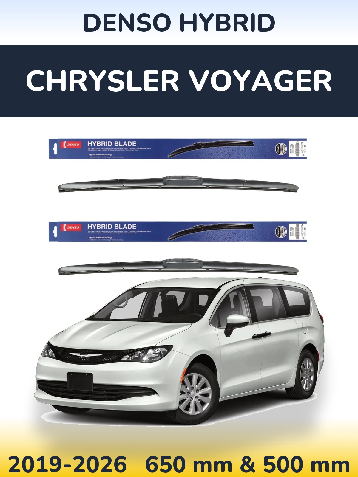 Torkarblad Denso Hybrid för Chrysler Voyager