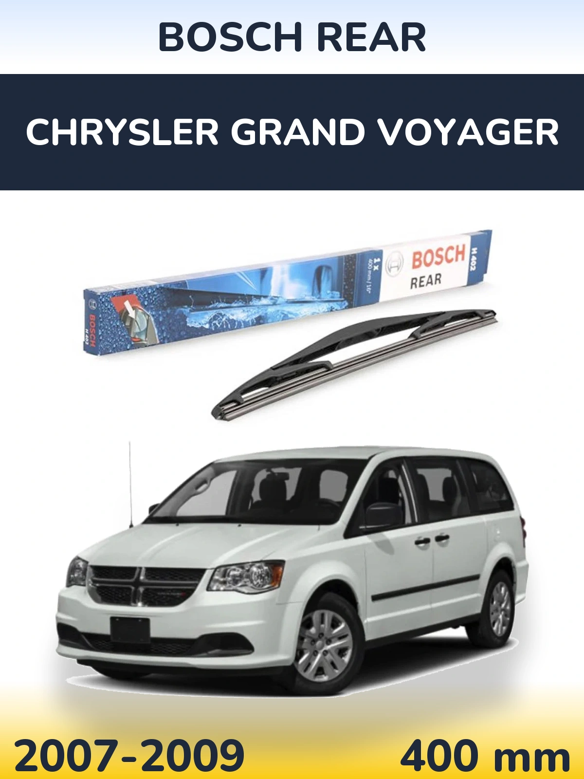 Torkarblad BOSCH Rear för Chrysler Grand Voyager