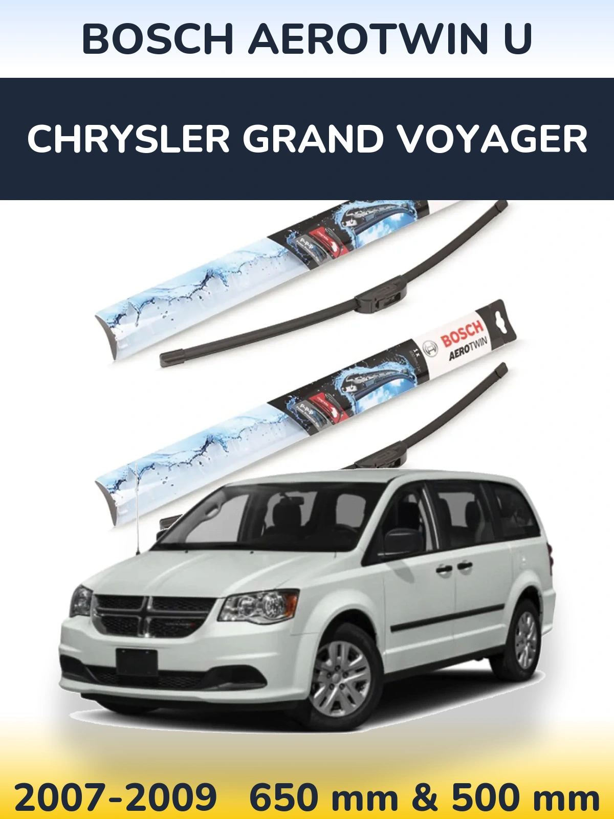 Torkarblad BOSCH AeroTwin U för Chrysler Grand Voyager