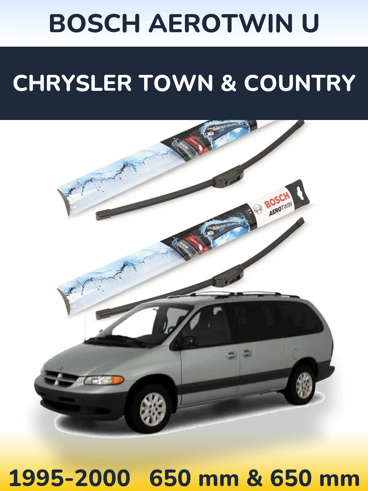 Torkarblad BOSCH AeroTwin U för Chrysler Town & Country
