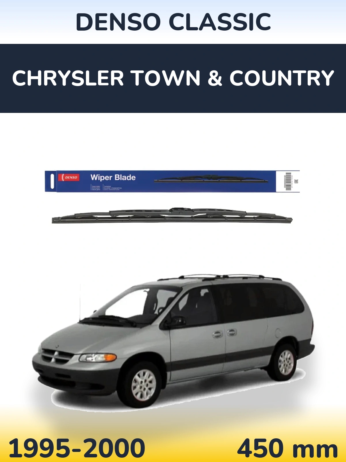 Torkarblad Denso Classic för Chrysler Town & Country