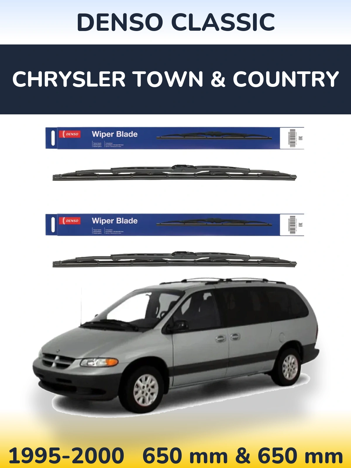 Torkarblad Denso Classic för Chrysler Town & Country