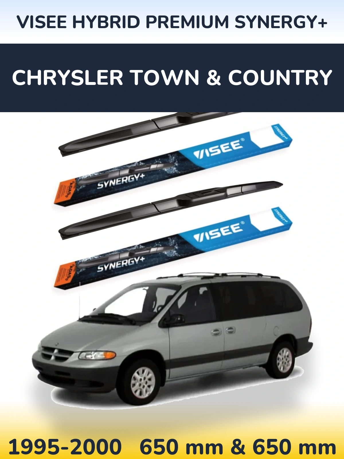 Torkarblad VISEE HYBRID PREMIUM SYNERGY+ för Chrysler Town & Country