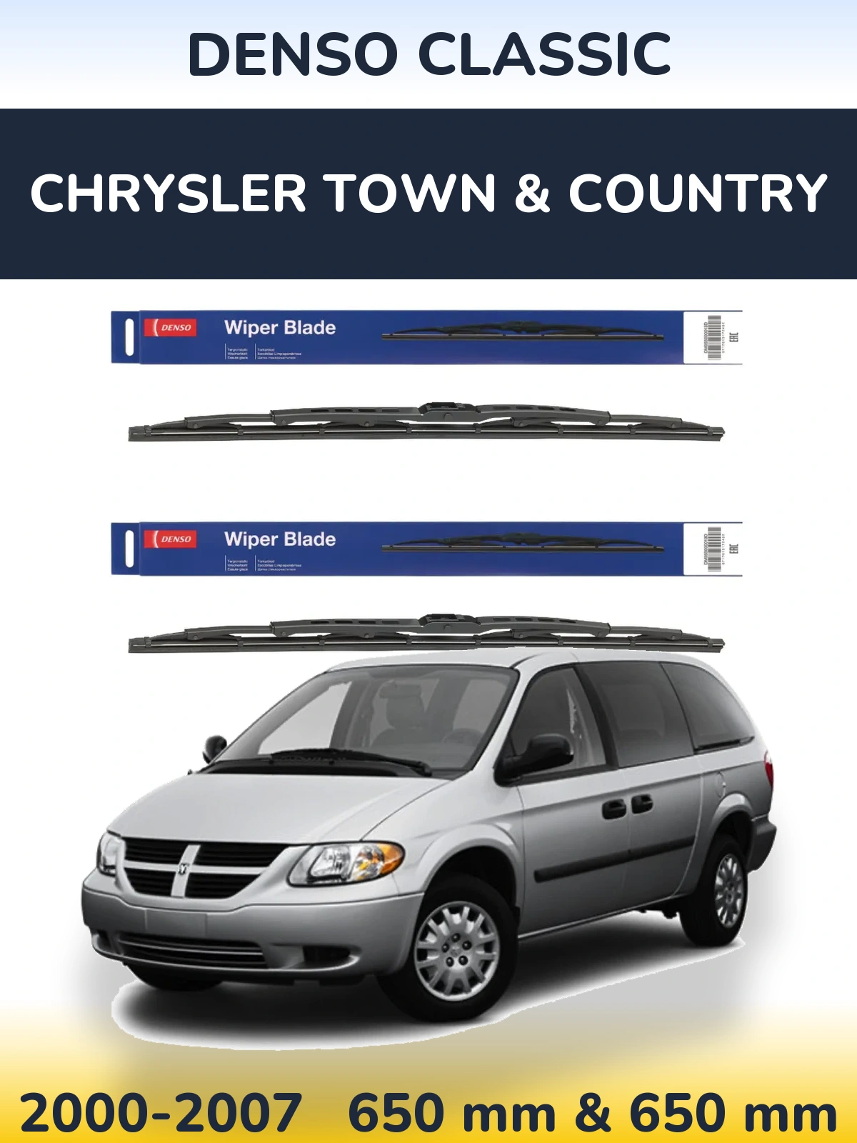 Torkarblad Denso Classic för Chrysler Town & Country