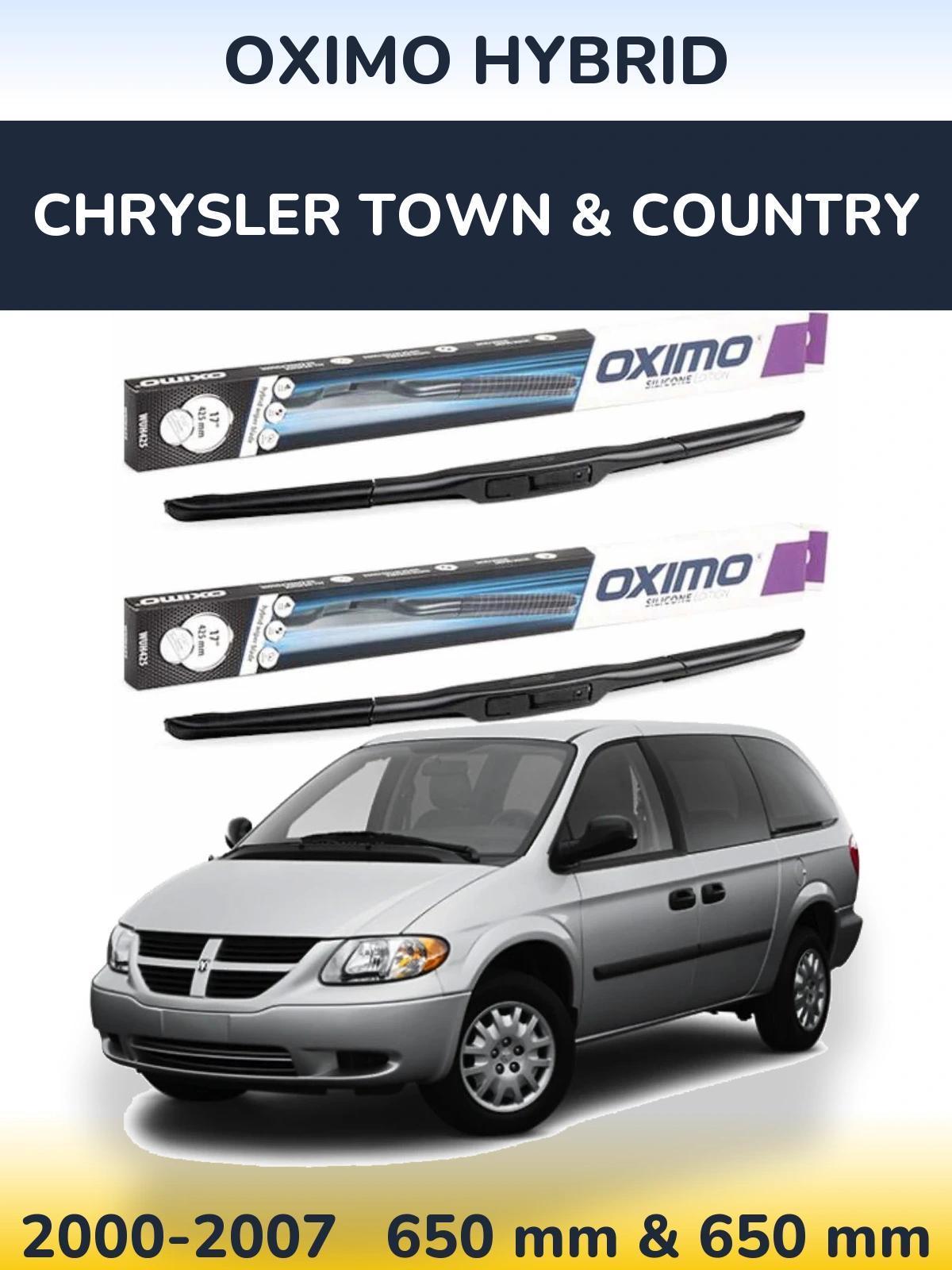 Torkarblad Oximo Hybrid för Chrysler Town & Country