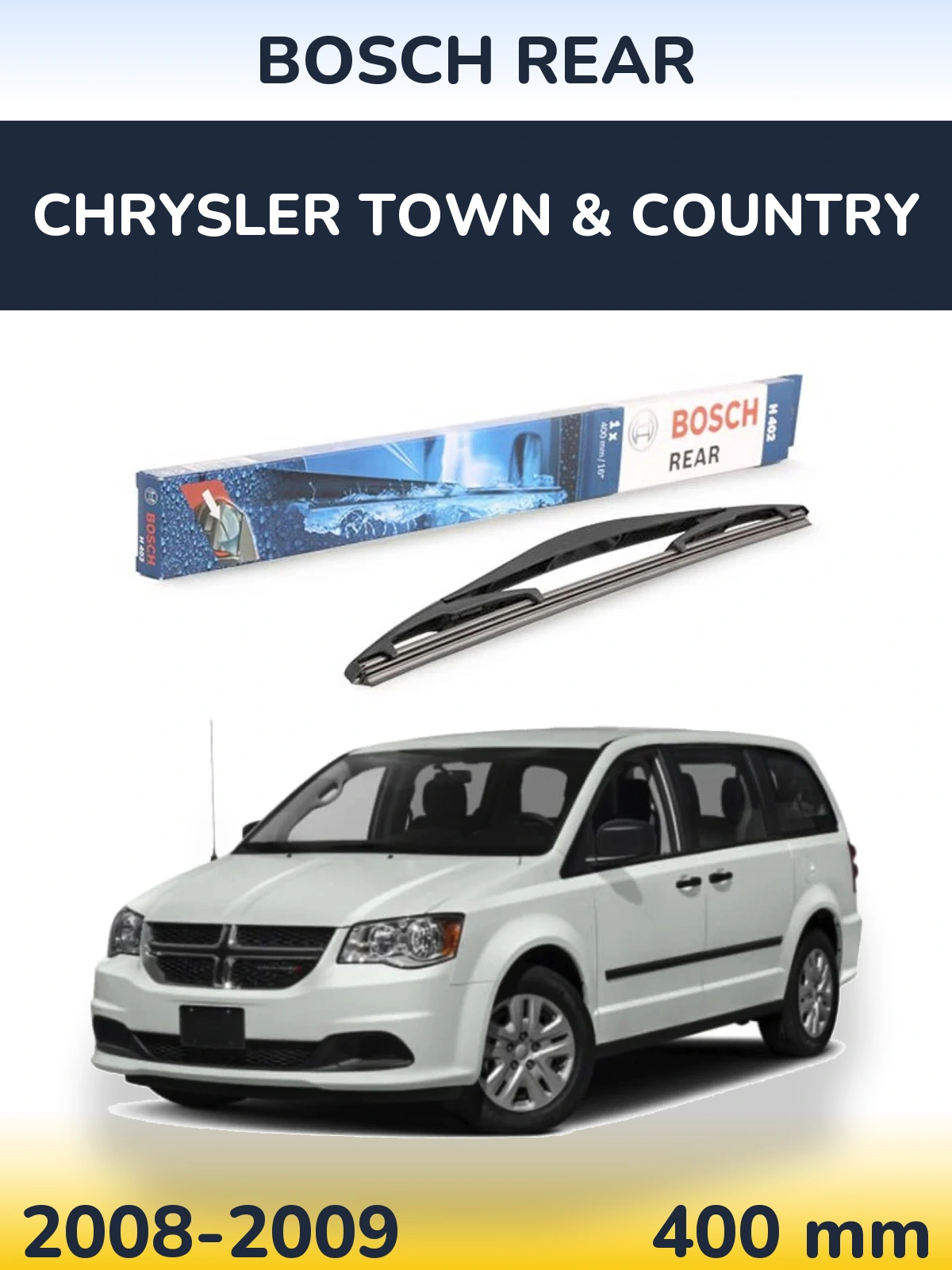 Torkarblad BOSCH Rear för Chrysler Town & Country
