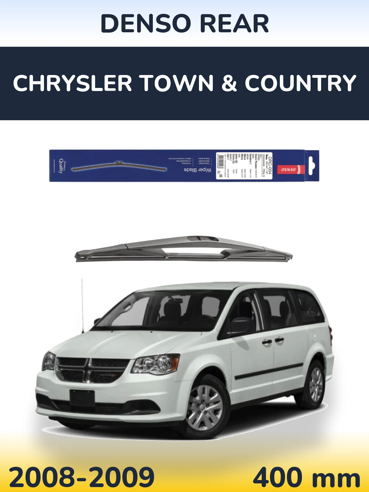Torkarblad Denso Rear för Chrysler Town & Country