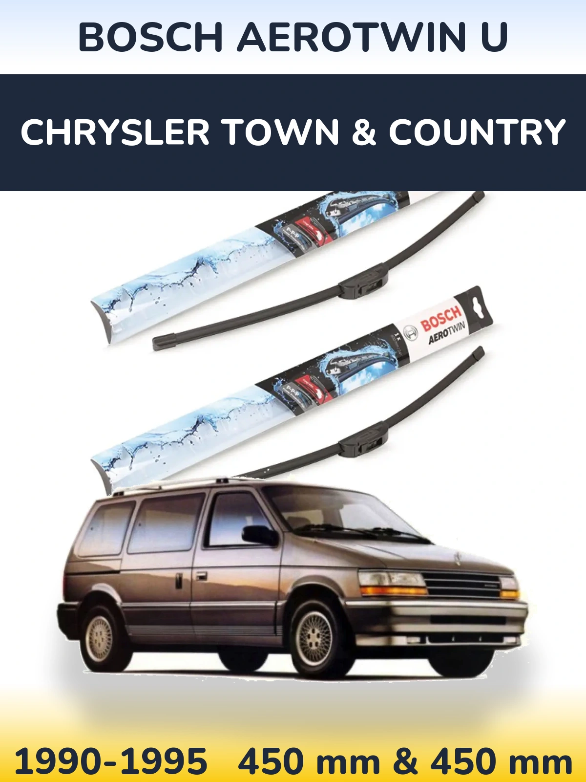 Torkarblad BOSCH AeroTwin U för Chrysler Town & Country