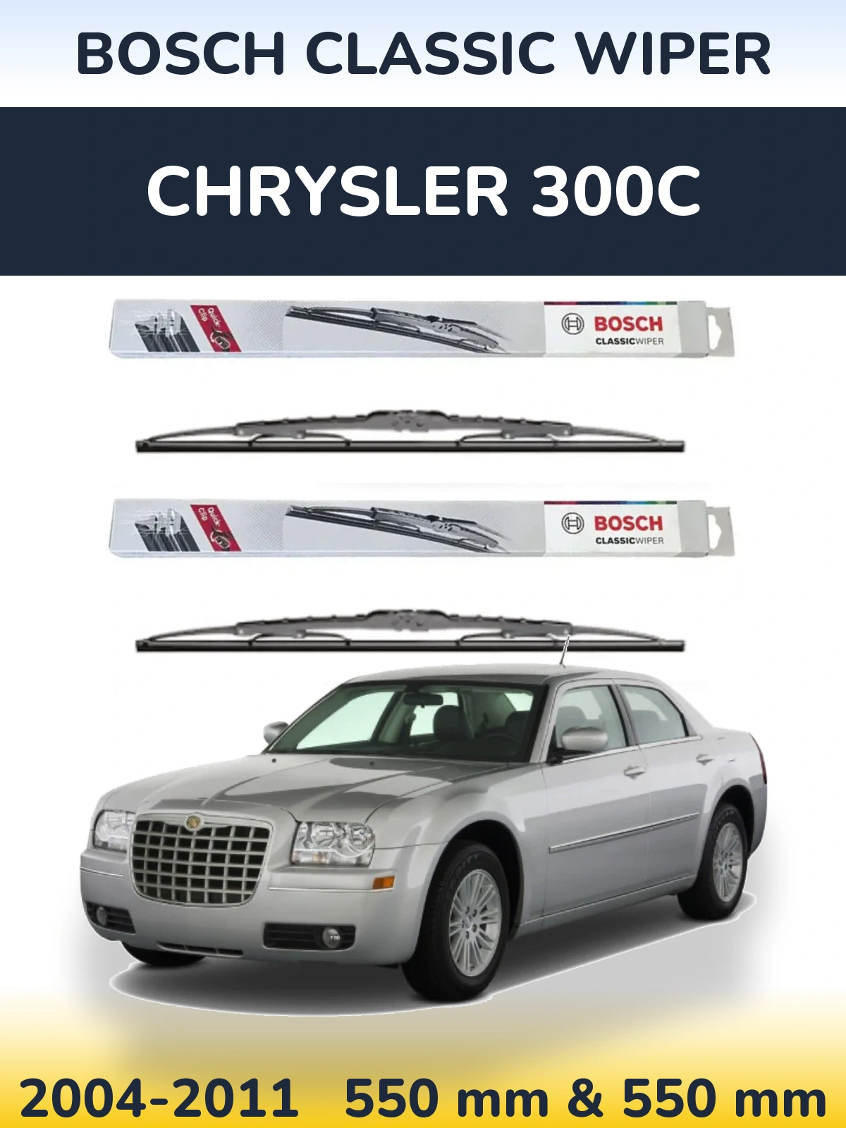 Torkarblad BOSCH Classic Wiper för Chrysler 300C
