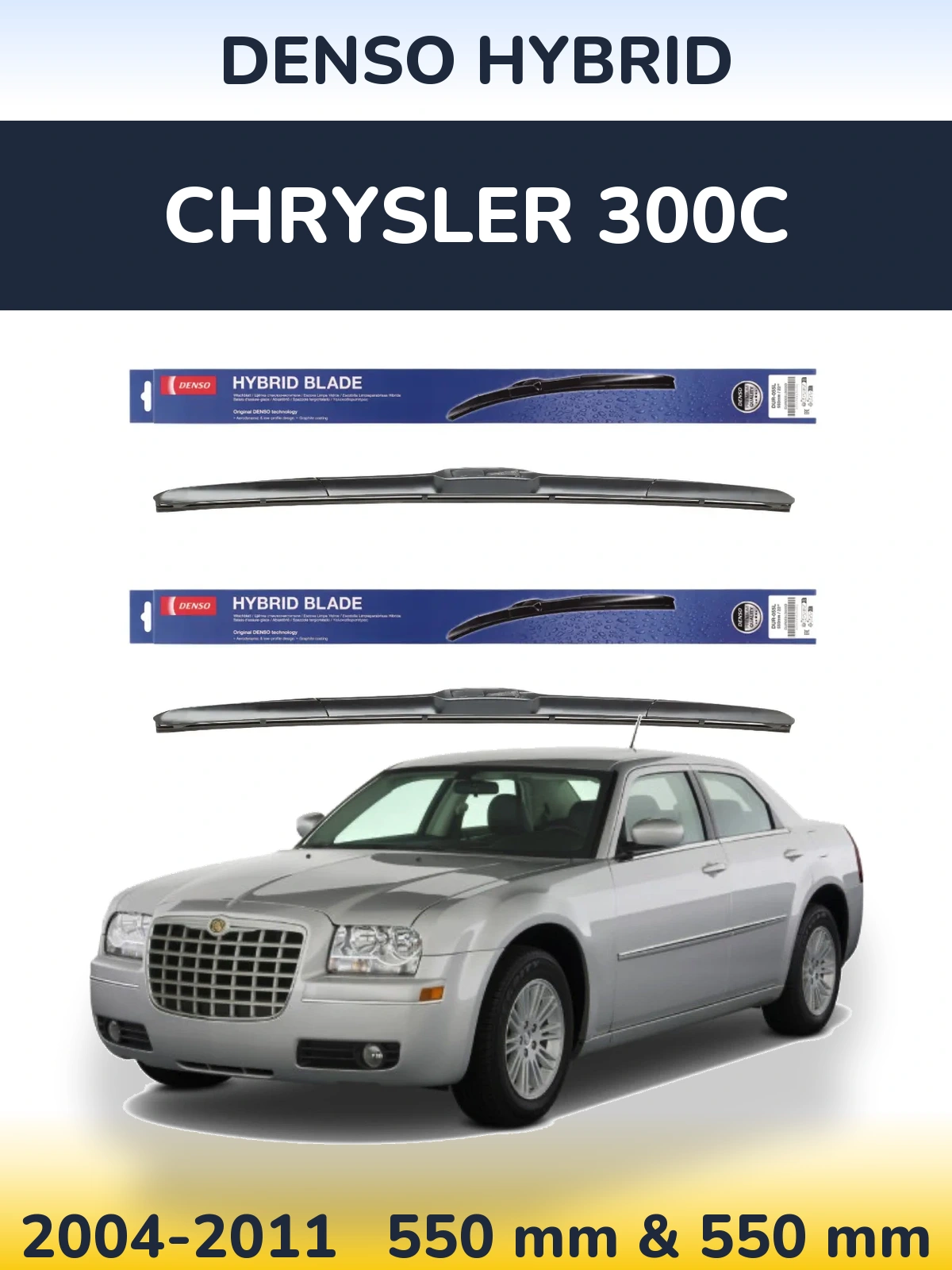 Torkarblad Denso Hybrid för Chrysler 300C
