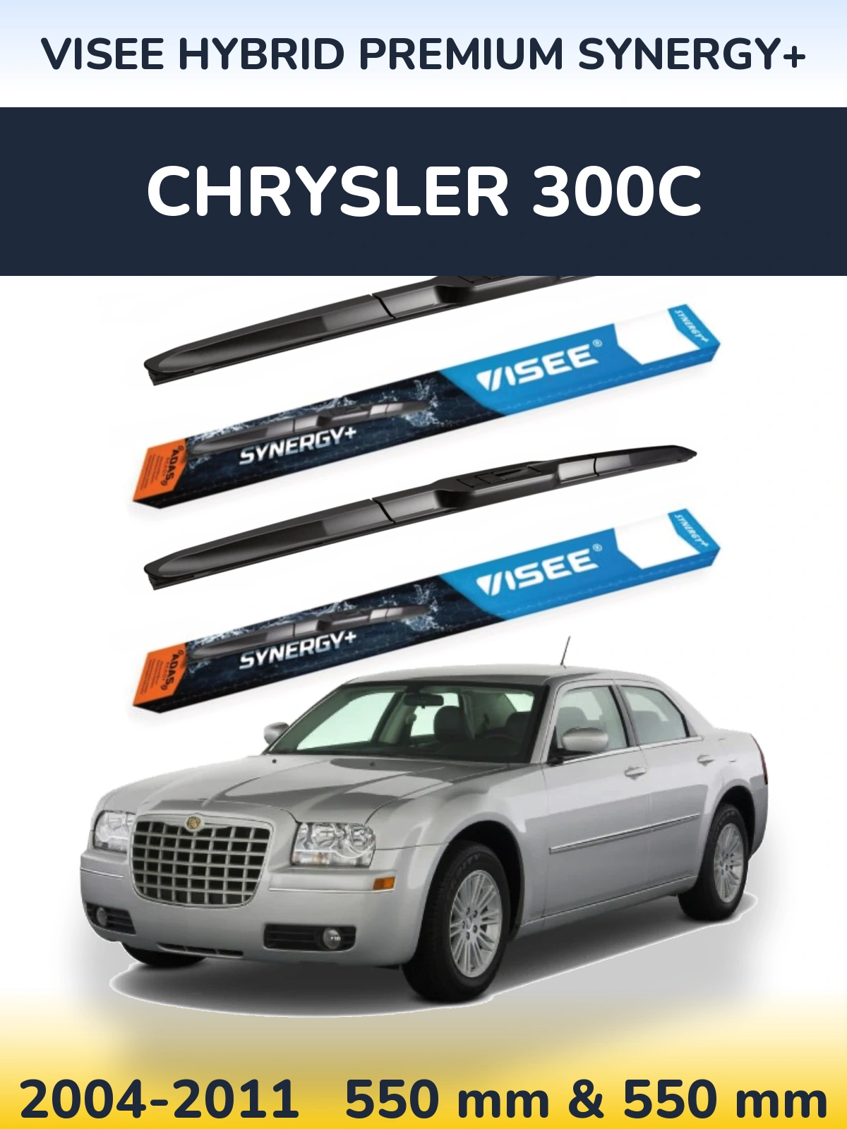Torkarblad VISEE HYBRID PREMIUM SYNERGY+ för Chrysler 300C