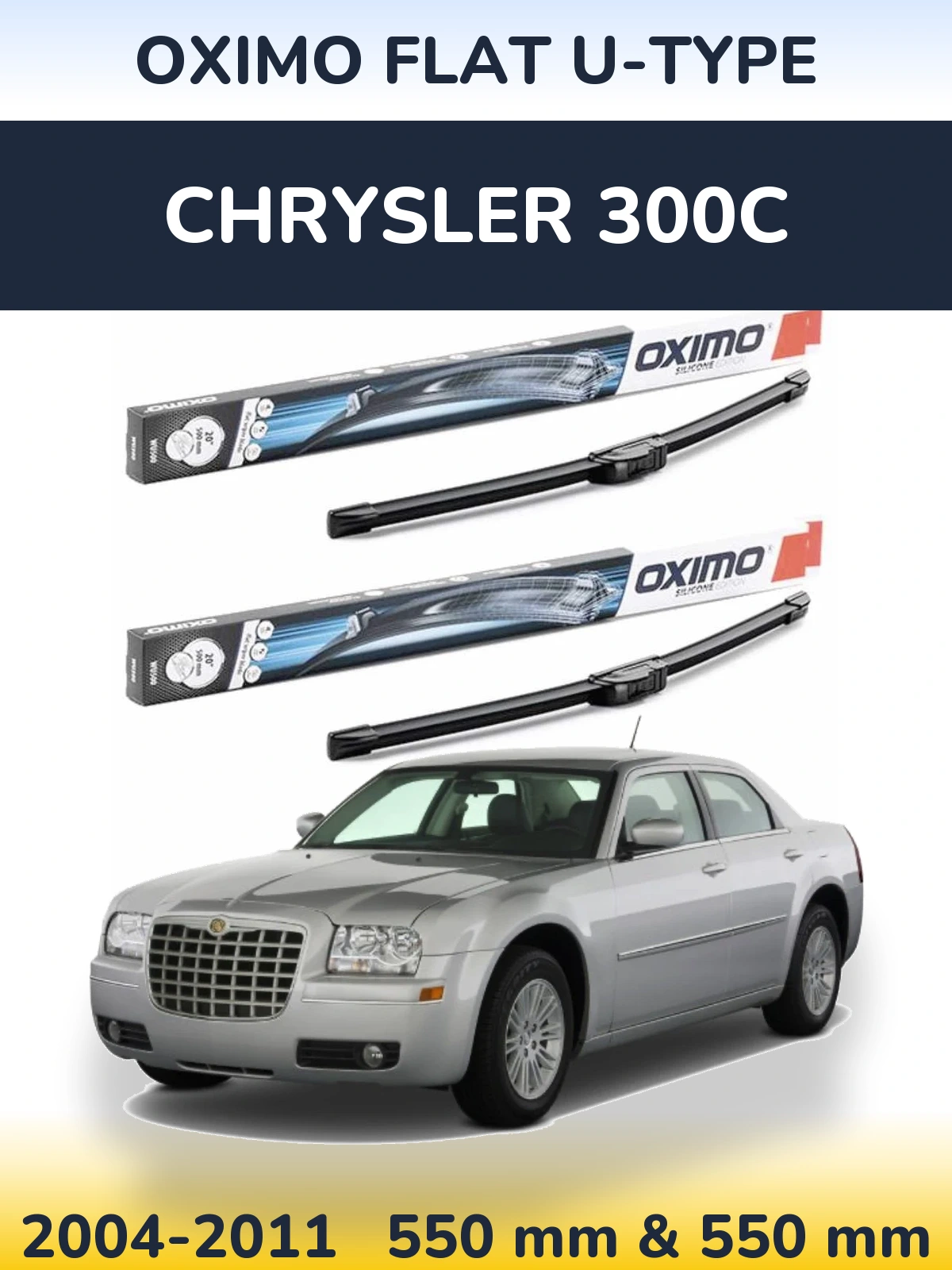 Torkarblad Oximo Flat U-type för Chrysler 300C