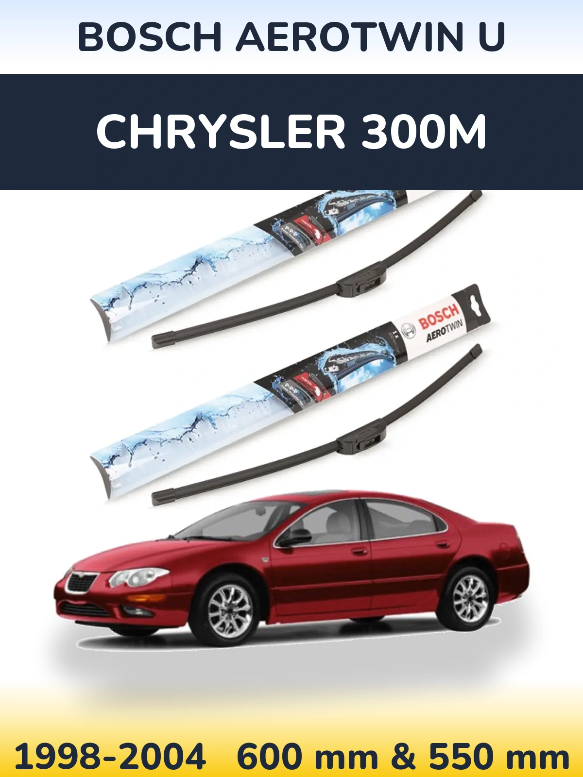 Torkarblad BOSCH AeroTwin U för Chrysler 300M
