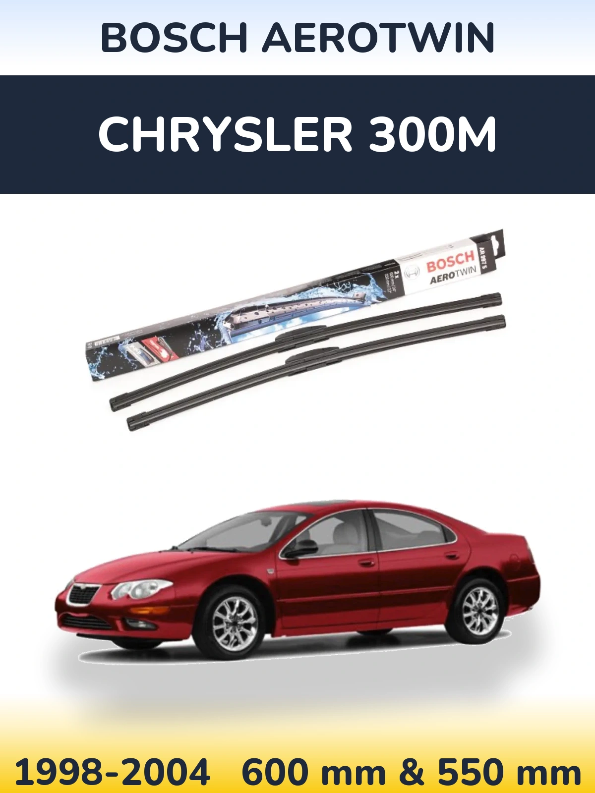 Torkarblad BOSCH AeroTwin för Chrysler 300M