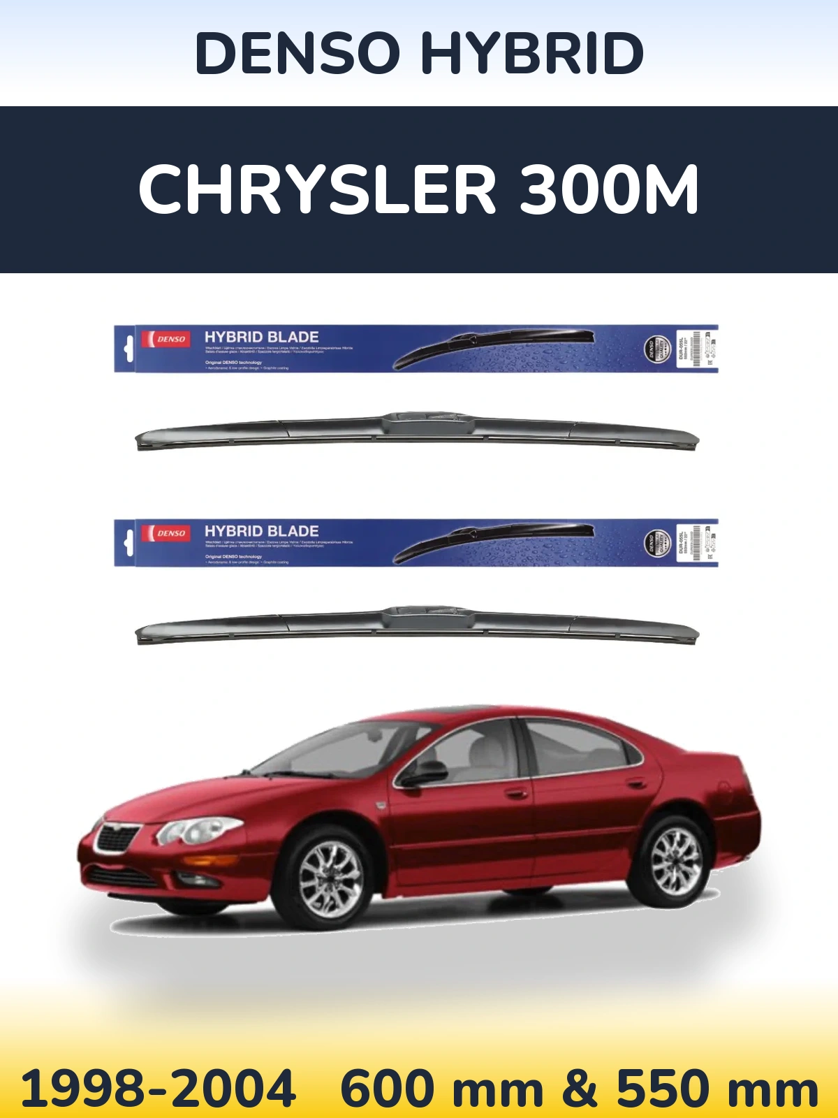 Torkarblad Denso Hybrid för Chrysler 300M