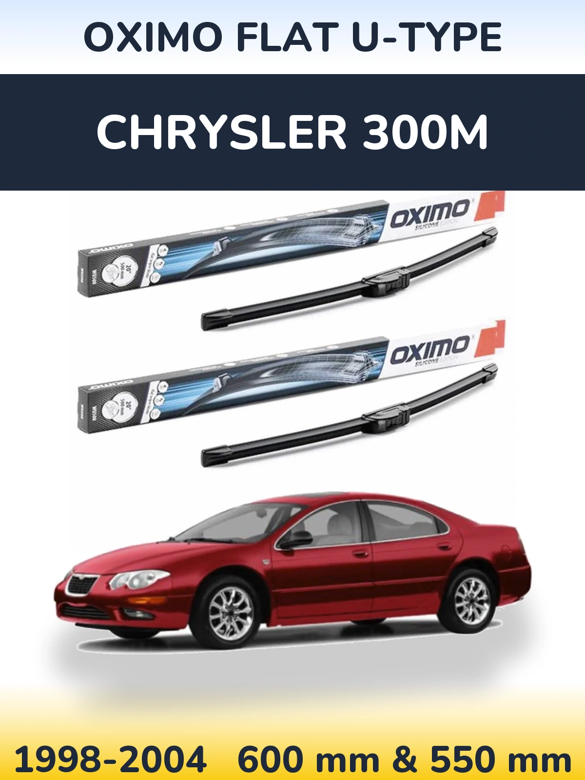 Torkarblad Oximo Flat U-type för Chrysler 300M