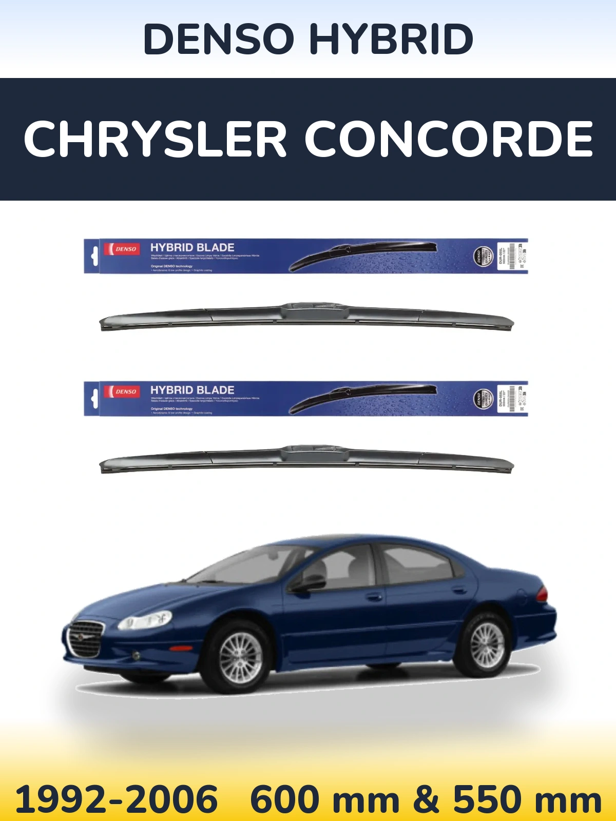 Torkarblad Denso Hybrid för Chrysler Concorde