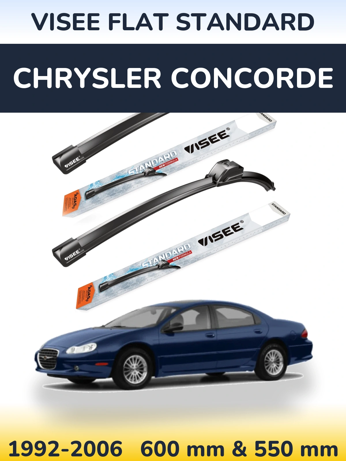 Torkarblad VISEE FLAT STANDARD för Chrysler Concorde