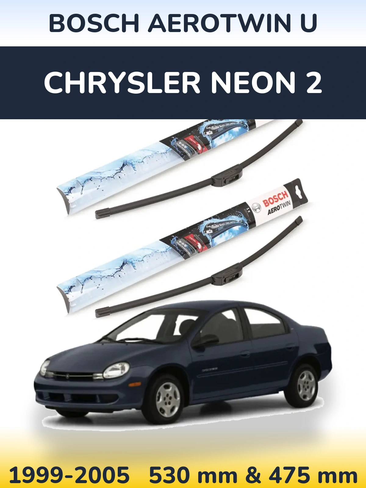 Torkarblad BOSCH AeroTwin U för Chrysler Neon 2