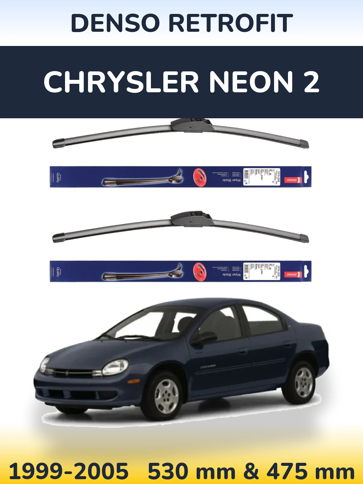 Torkarblad Denso Retrofit för Chrysler Neon 2