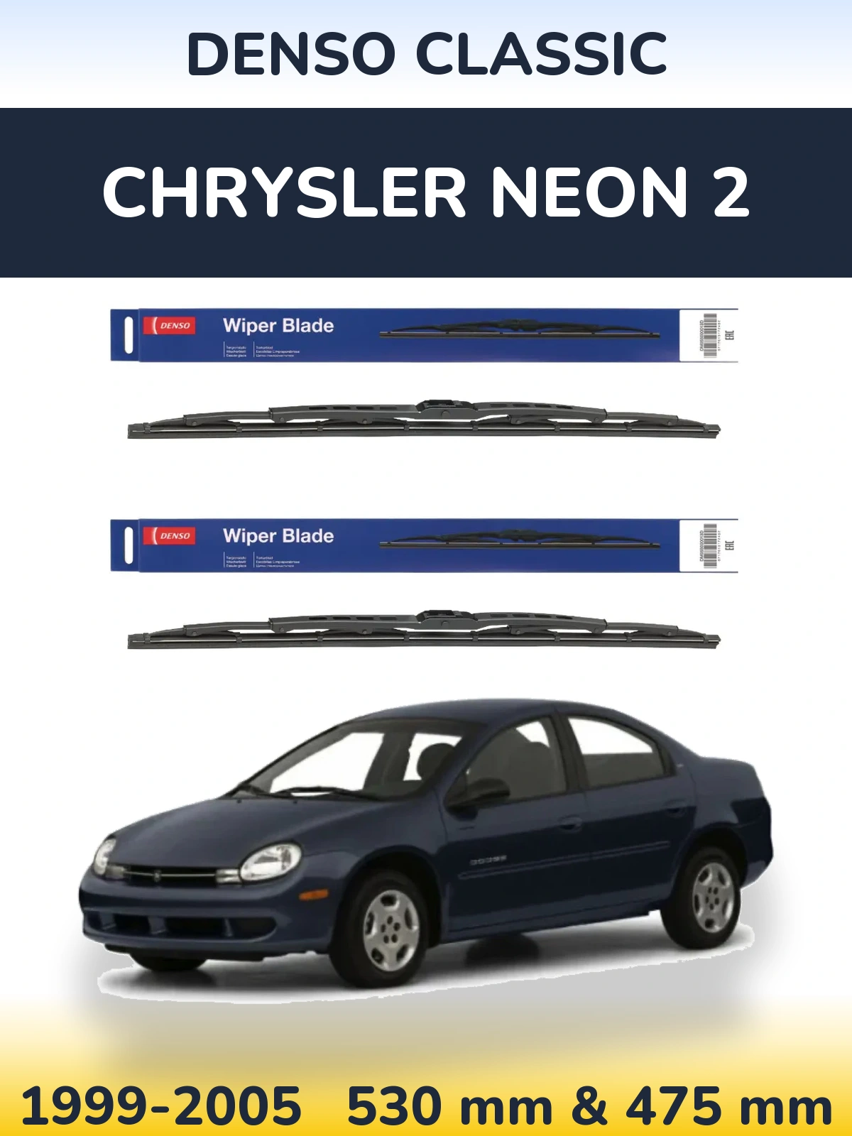 Torkarblad Denso Classic för Chrysler Neon 2