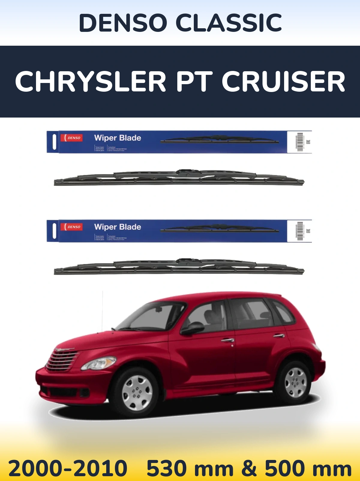Torkarblad Denso Classic för Chrysler PT Cruiser
