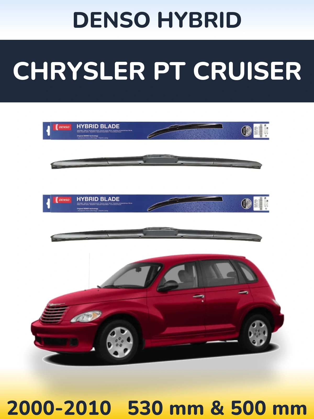 Torkarblad Denso Hybrid för Chrysler PT Cruiser