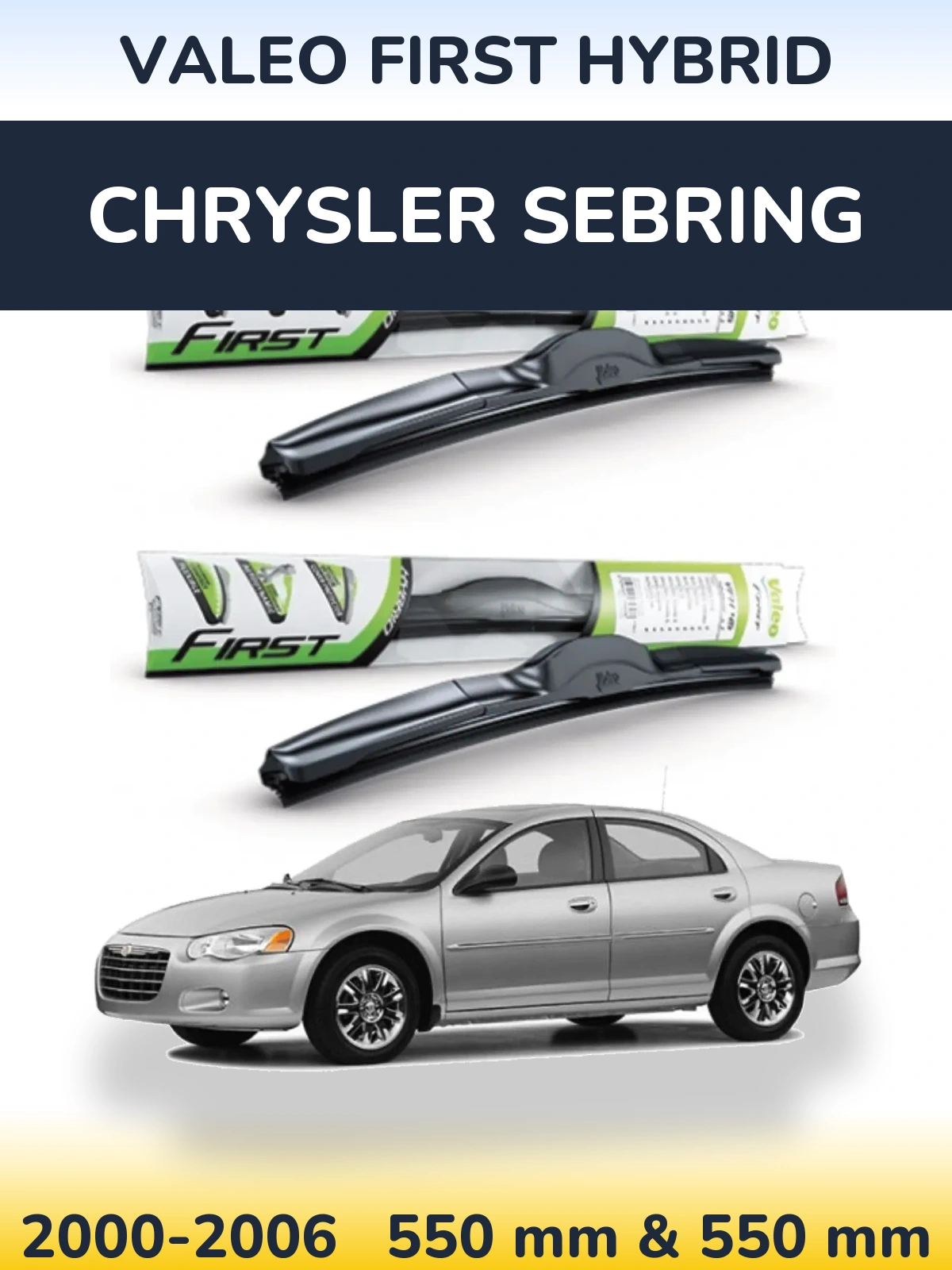 Torkarblad Valeo First Hybrid för Chrysler Sebring