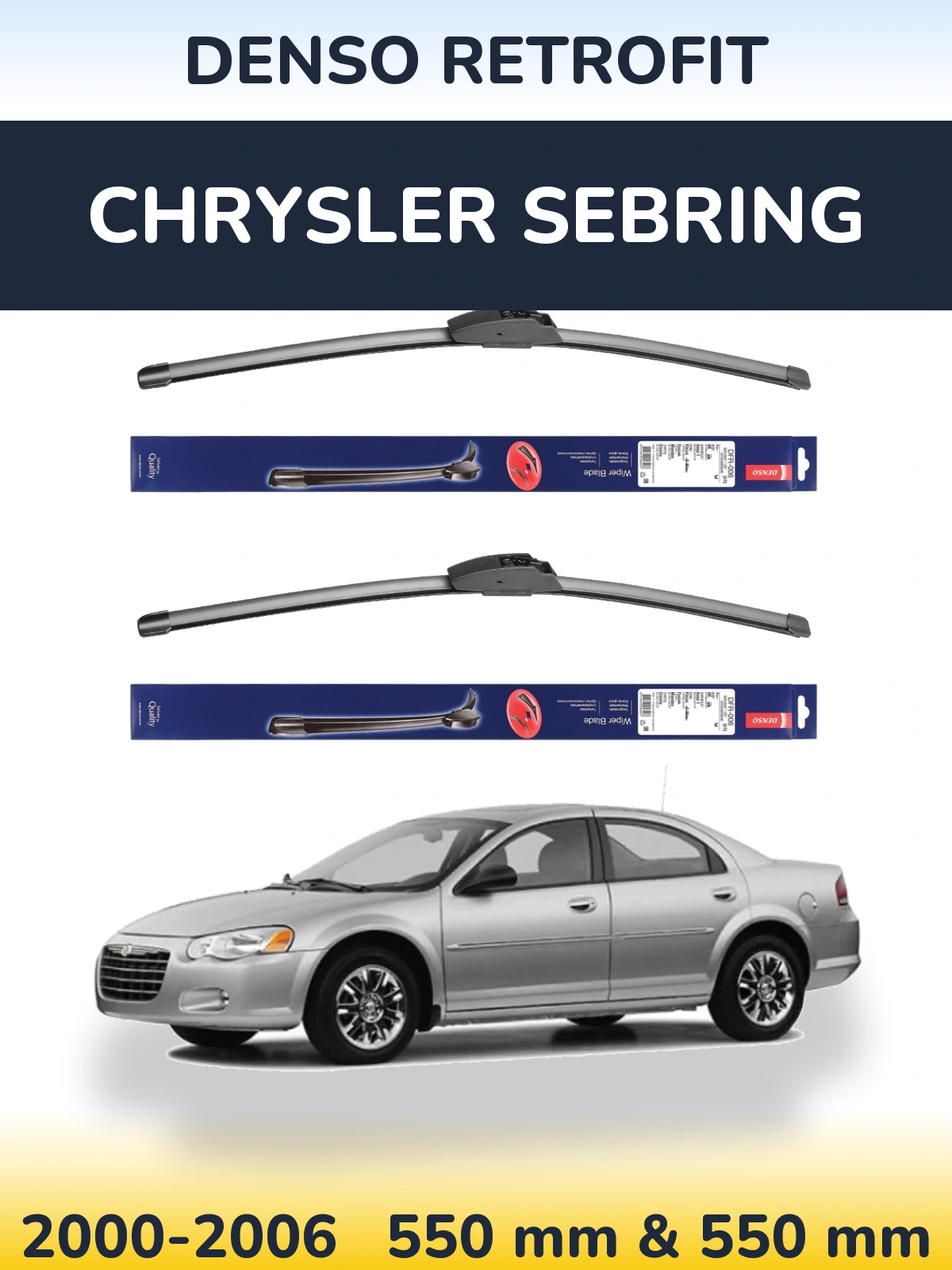 Torkarblad Denso Retrofit för Chrysler Sebring