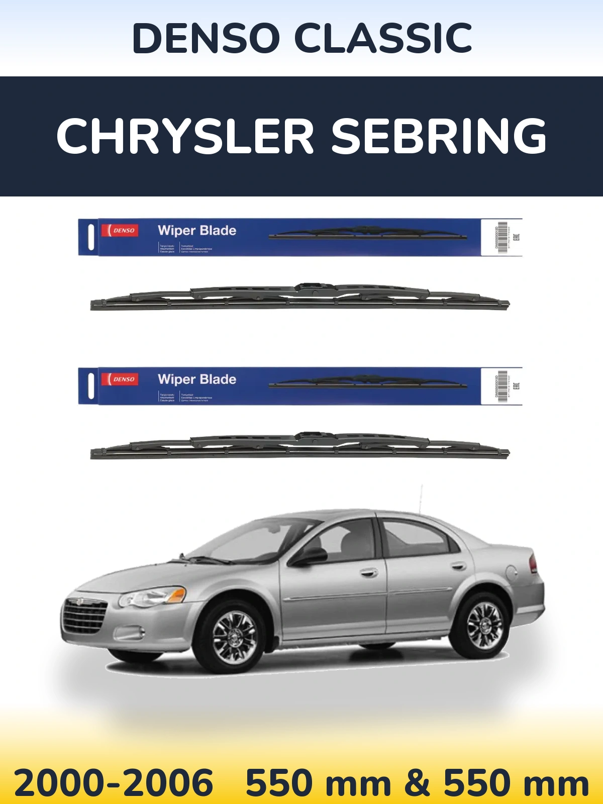 Torkarblad Denso Classic för Chrysler Sebring