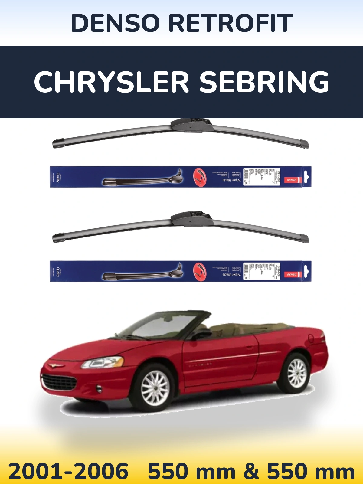 Torkarblad Denso Retrofit för Chrysler Sebring
