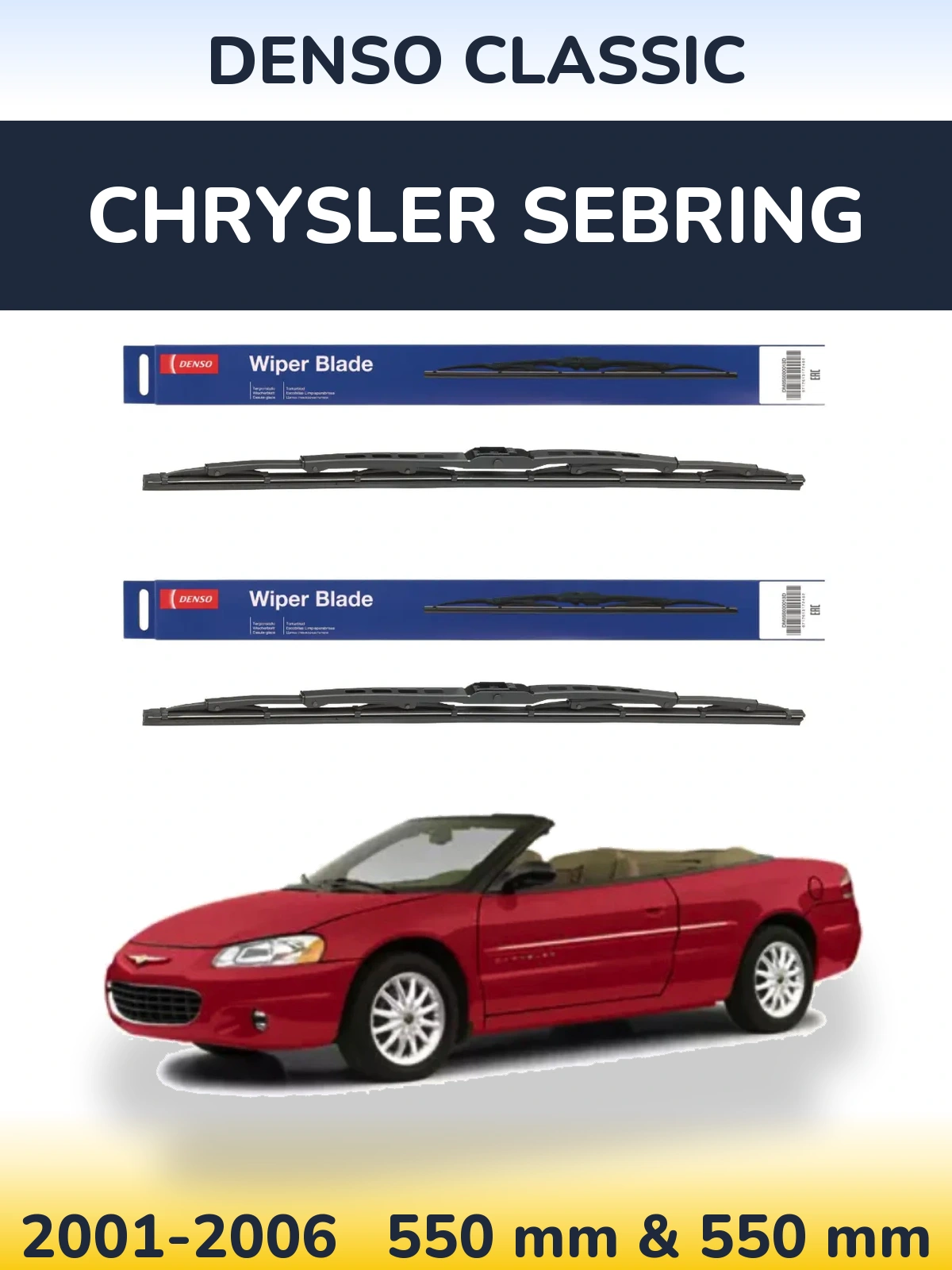 Torkarblad Denso Classic för Chrysler Sebring