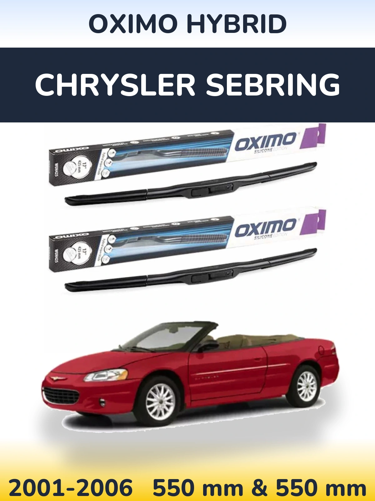 Torkarblad Oximo Hybrid för Chrysler Sebring