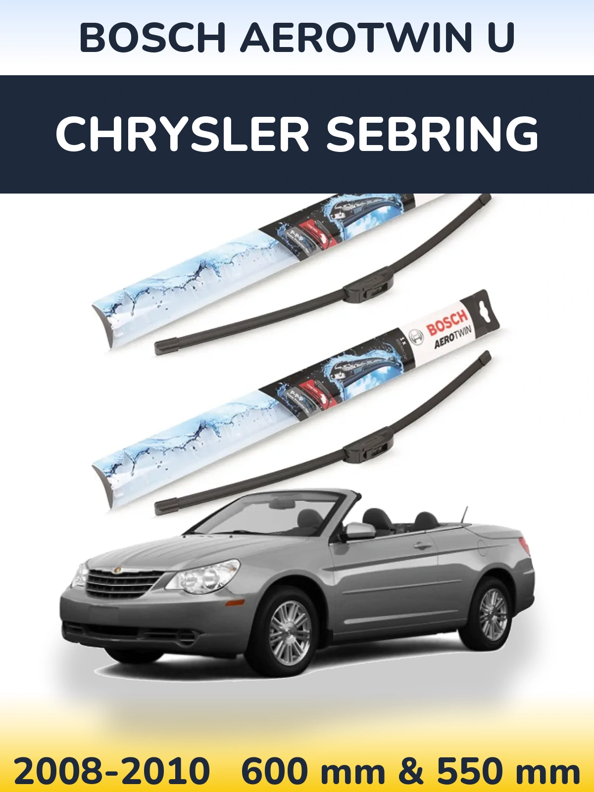 Torkarblad BOSCH AeroTwin U för Chrysler Sebring