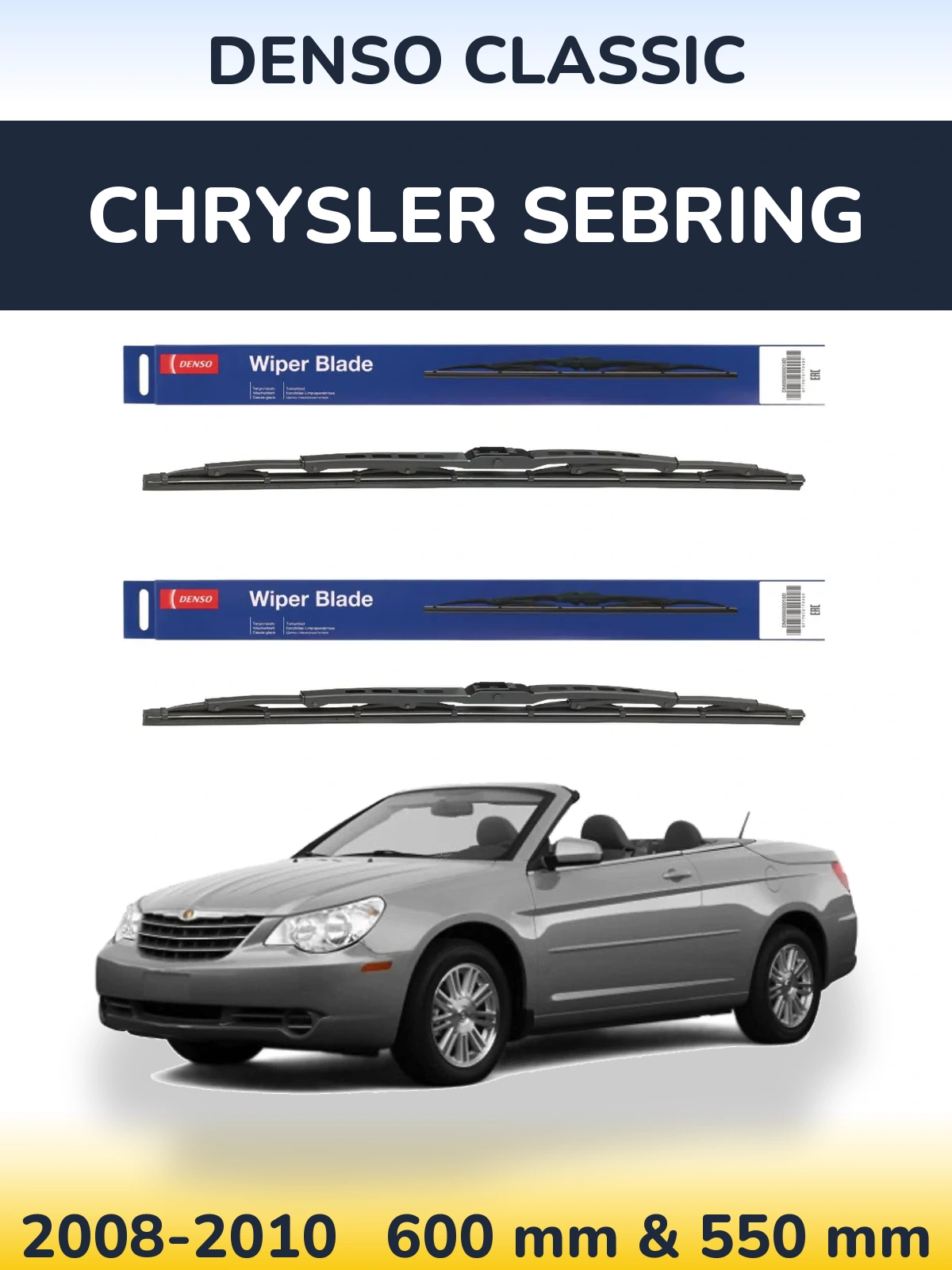 Torkarblad Denso Classic för Chrysler Sebring