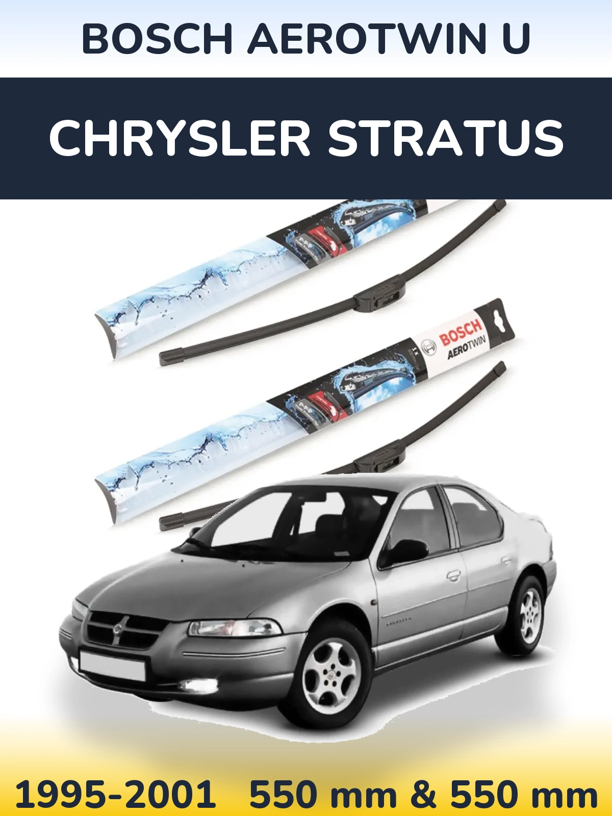 Torkarblad BOSCH AeroTwin U för Chrysler Stratus