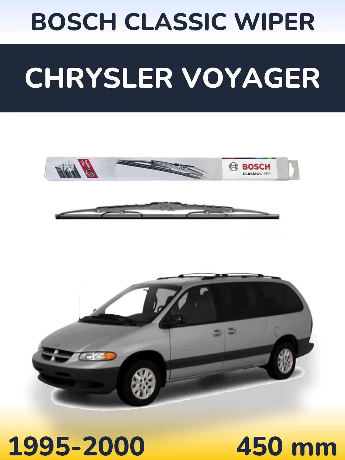 Torkarblad BOSCH Classic Wiper för Chrysler Voyager
