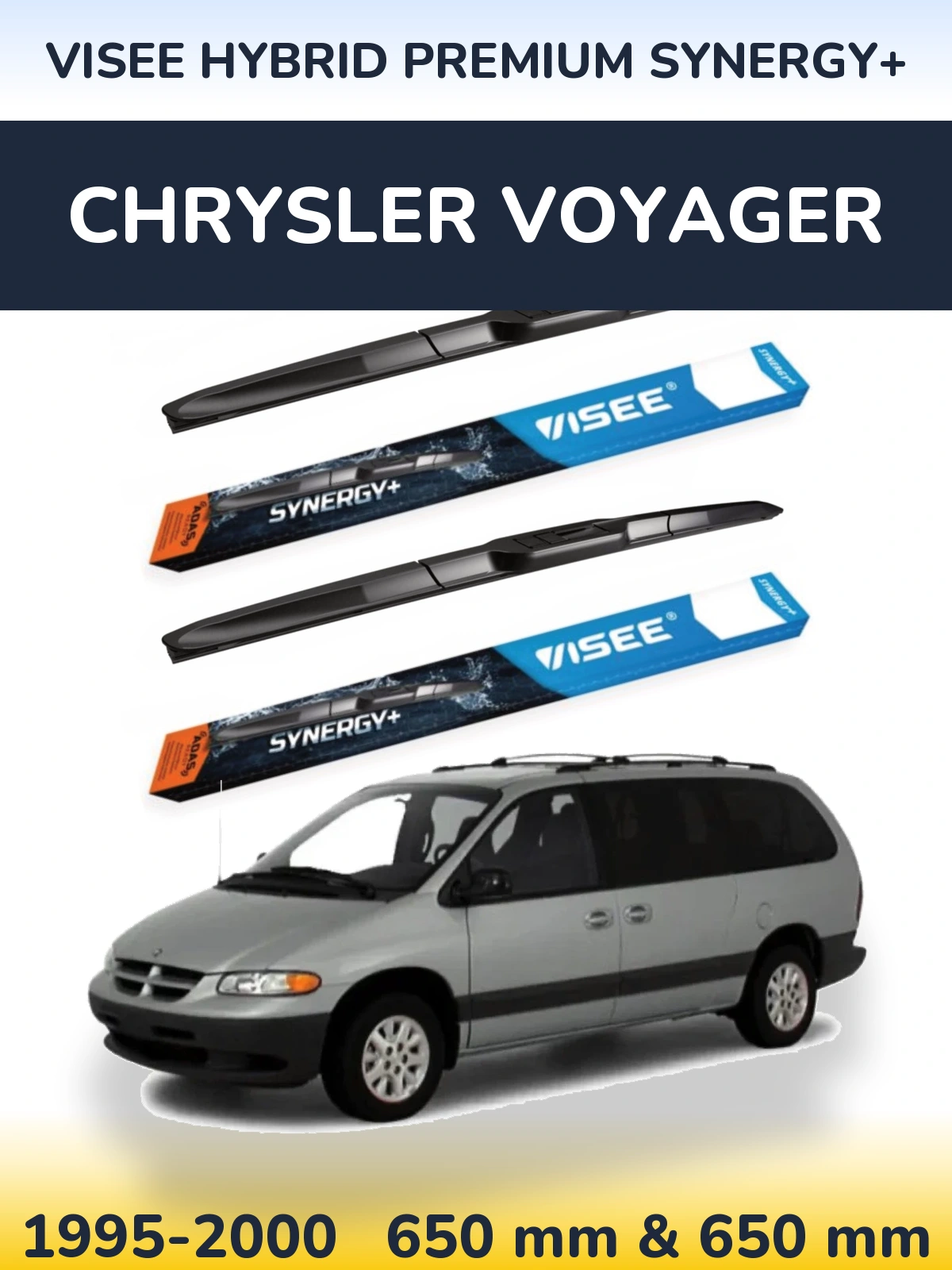 Torkarblad VISEE HYBRID PREMIUM SYNERGY+ för Chrysler Voyager